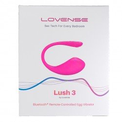 Le Lush 3 de Lovense est un Œuf vibrant rose connecté, contrôlable longue distance, pour faire monter le désir à distance