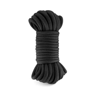 Corde à bondage noire 10m Finition soignée. Nylon d'une grande douceur. Longueur Totale 10 m