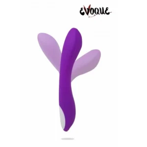 Vibromasseur flexible qui reste dans la position souhaitée. Tete ronde point G. 10 vitesses. Rechargeable USB. Taille : 21 cm x 3.5 cm Waterproof. ABS silicone Boite 23.5.x 4x10 cm